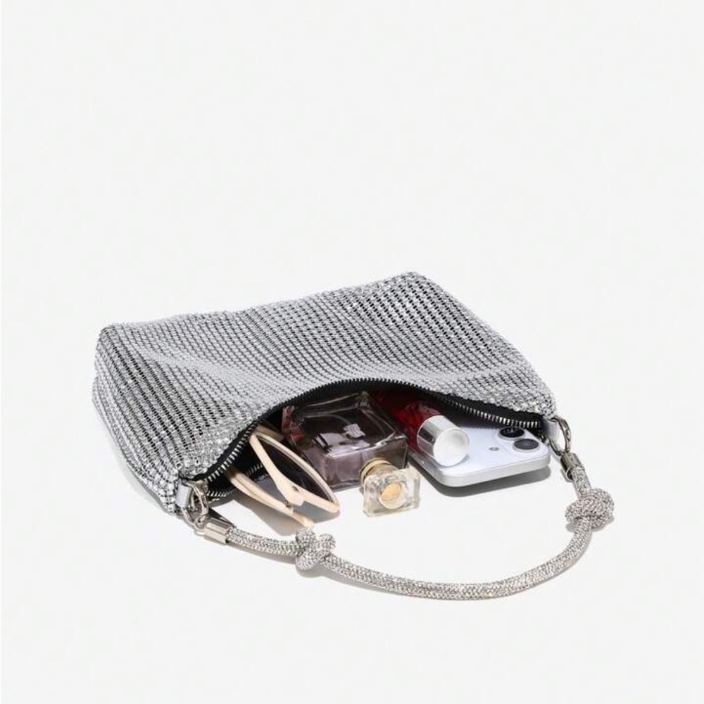 Silver Rhinestone Shoulder Bag - Picture 5 of 5